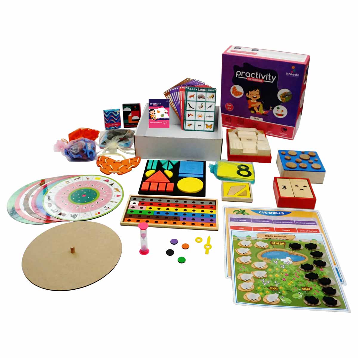 Buy Kreedo Practivity Toy Box - Level 1, For 3-4 Year Olds - Content - SkilloToys.com