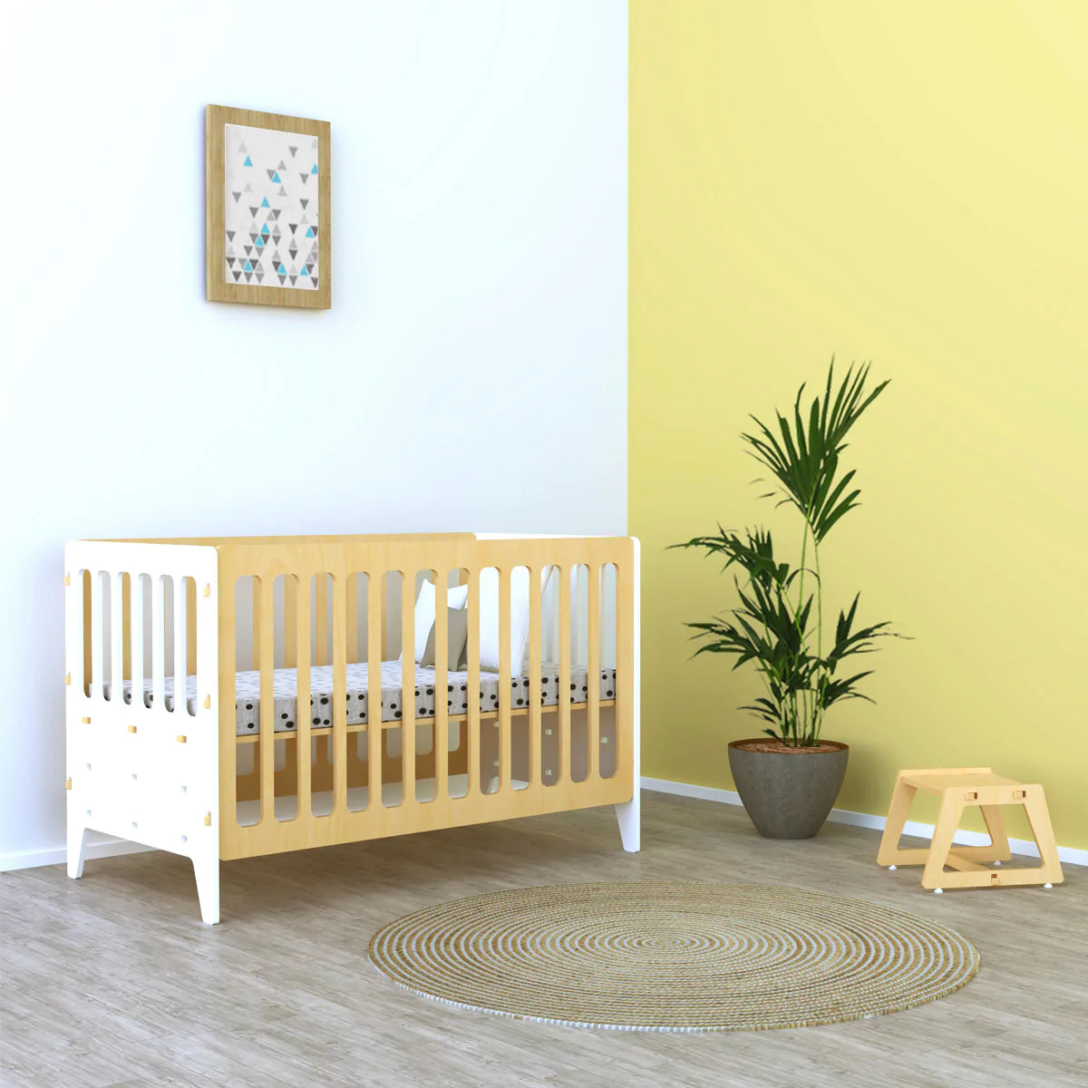 Buy Large Gold Cherry Wooden Crib - Baby Crib - SkilloToys.com