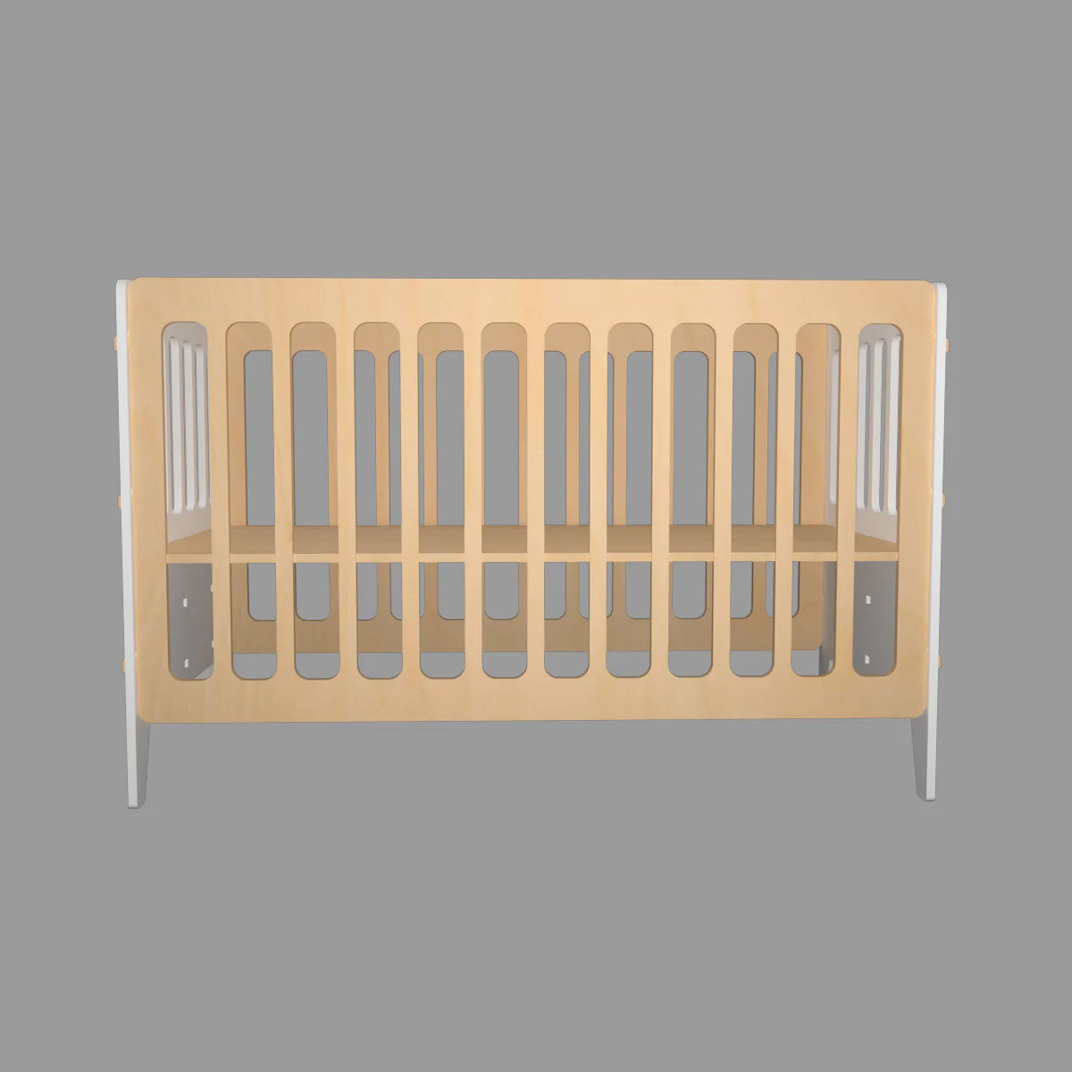 Buy Large Gold Cherry Wooden Crib - Front View - SkilloToys.com