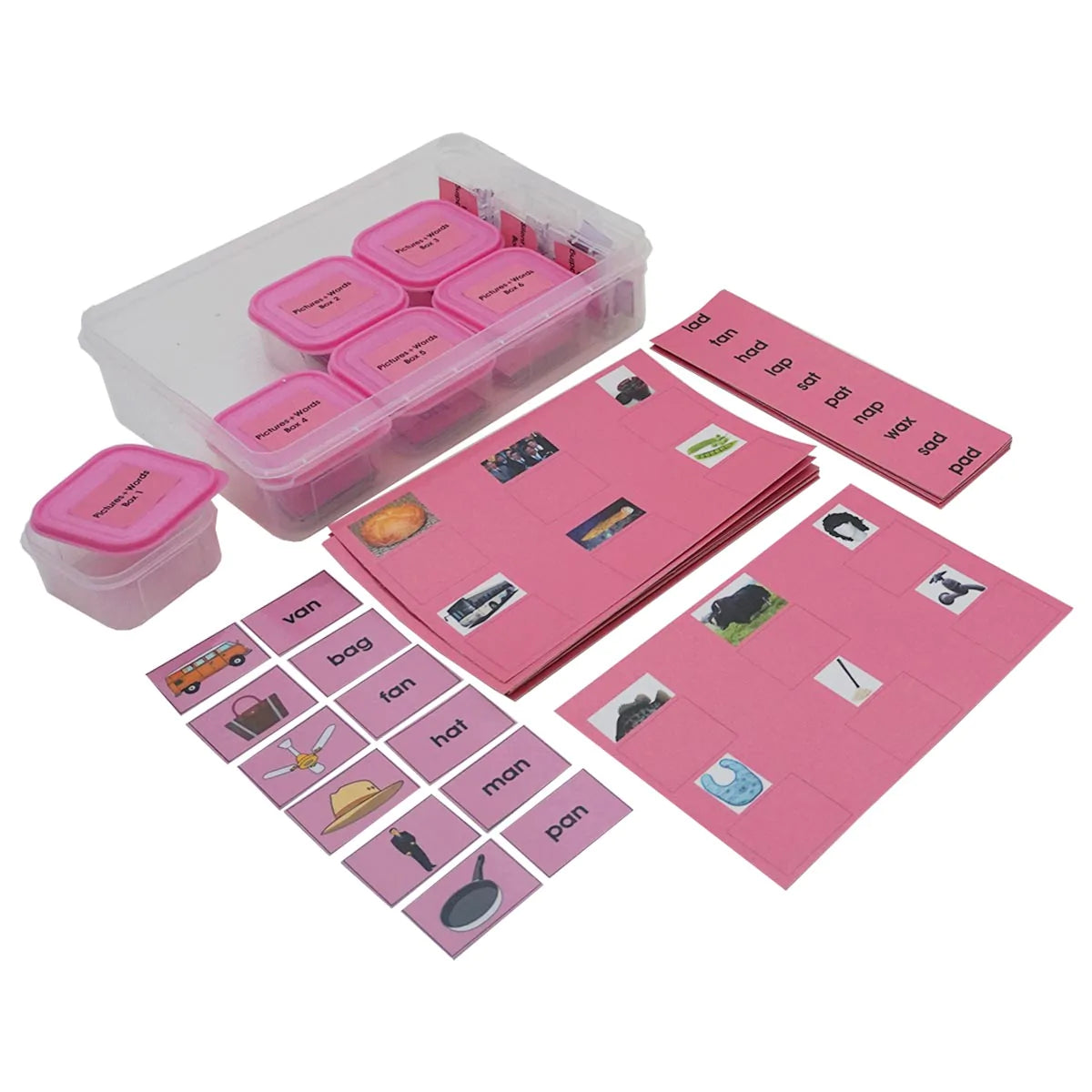 Buy Kido Montessori Reading Learning Kit 1 - Complete Pink Set ...