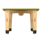 Buy Lime Fig Wooden Table - Green (15 Inches) - Side View - SkilloToys.com