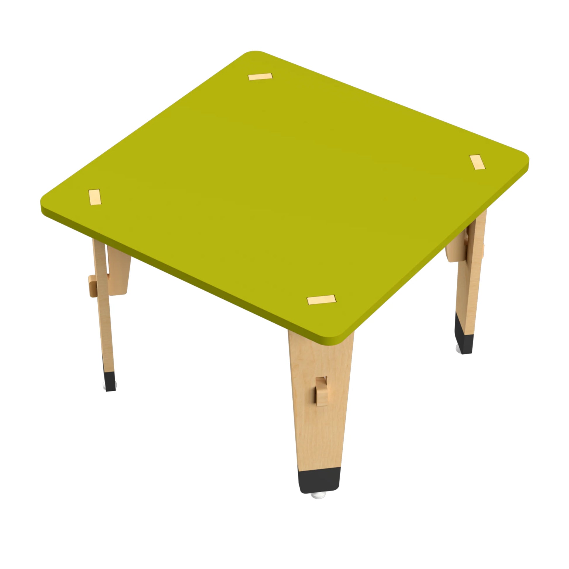 Buy Lime Fig Wooden Table - Green (15 Inches) - Upper View - SkilloToys.com