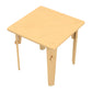Buy Lime Fig Wooden Table - Natural (21 Inches) - Side View - SkilloToys.com