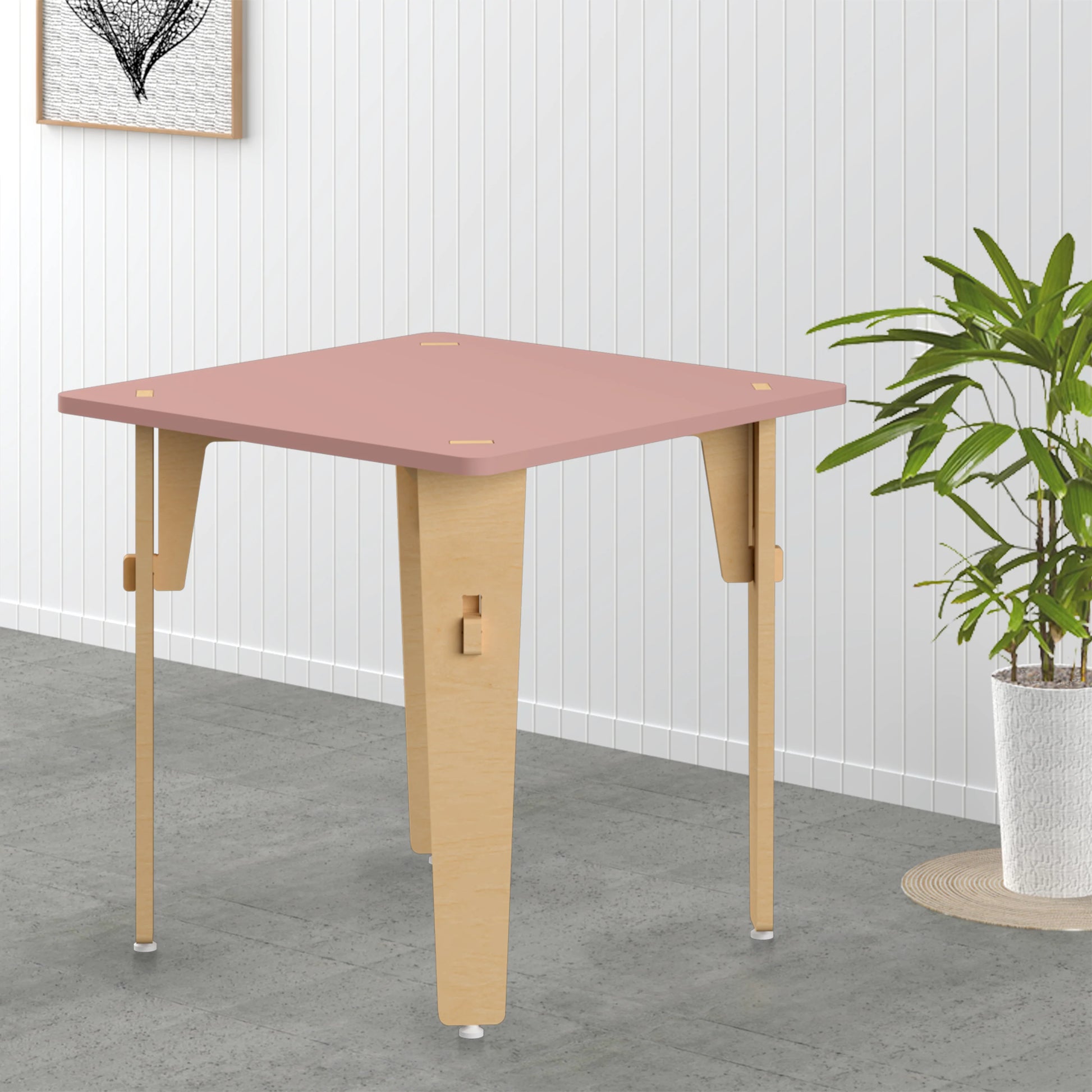Buy Lime Fig Wooden Table - Pink (21 Inches) - Learning Furniture - SkilloToys.com
