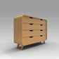 Buy Long Chiffonier Wooden Storage Box - Yellow - Storage Box - SkilloToys.com
