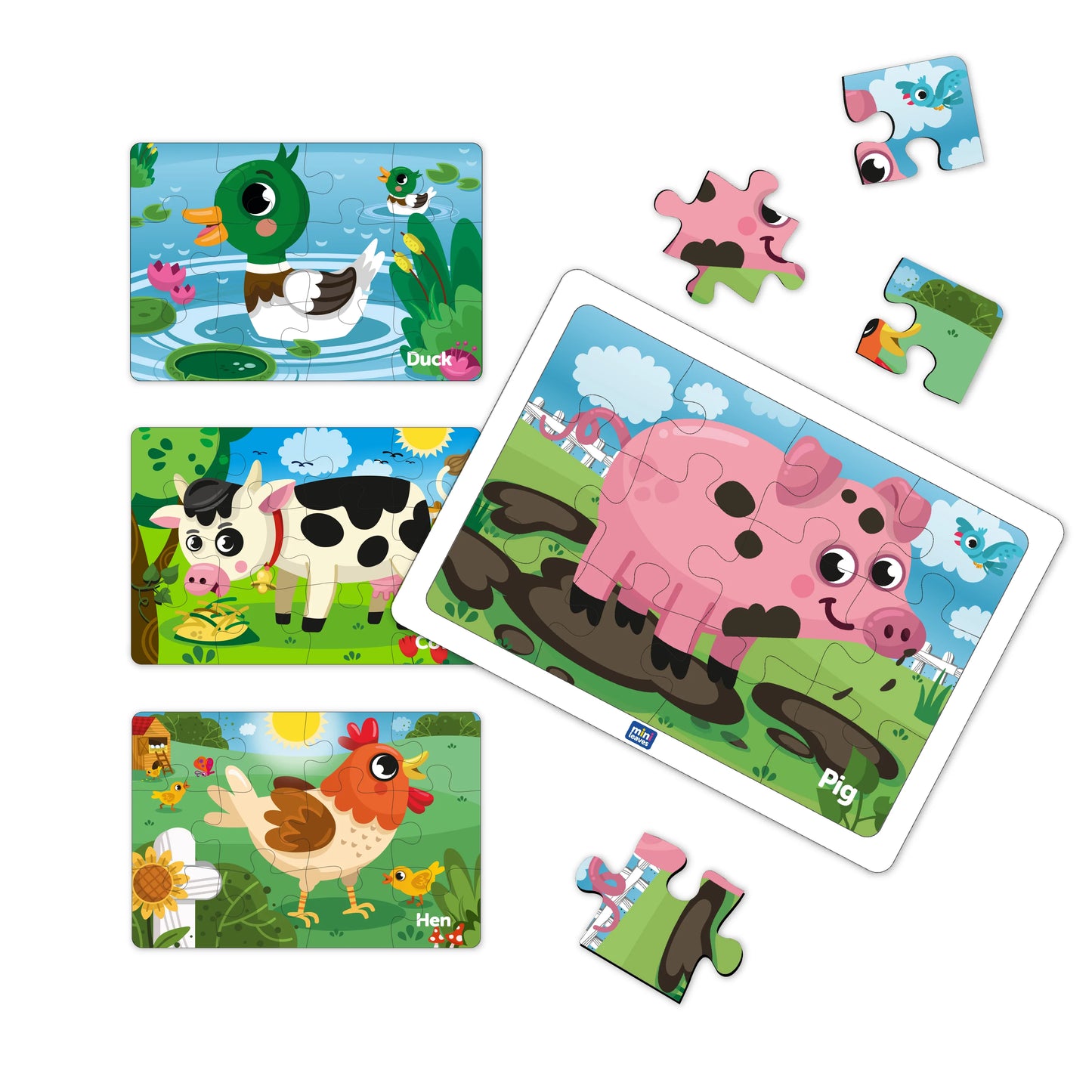 My Farm 4 In 1 Wooden Puzzle