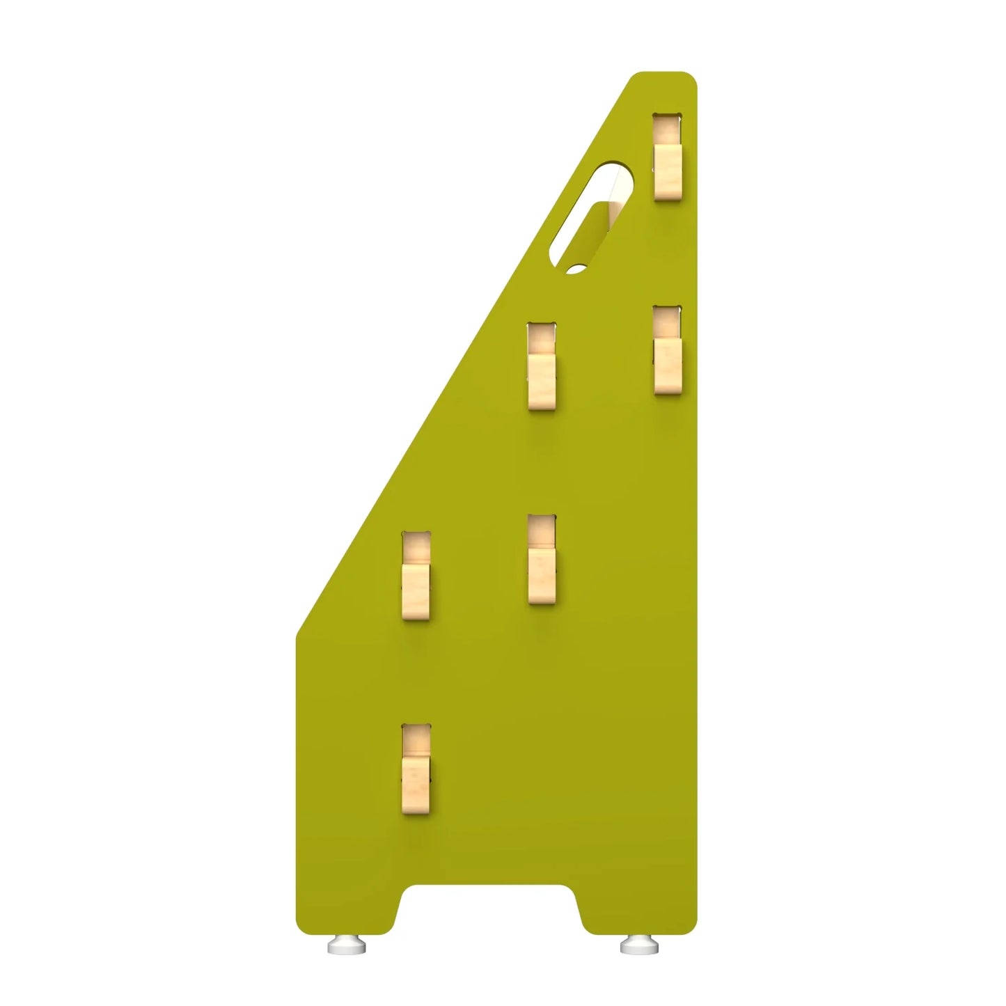Buy Ochre Olive Wooden Book Rack - Green - Side View - SkilloToys.com