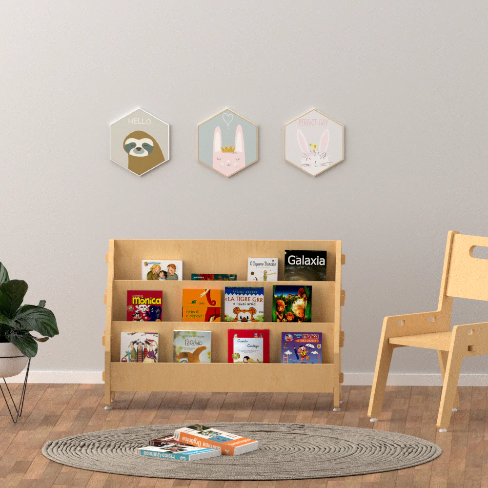 Buy Ochre Olive Wooden Book Rack - Natural - Learning Furniture - SkilloToys.com