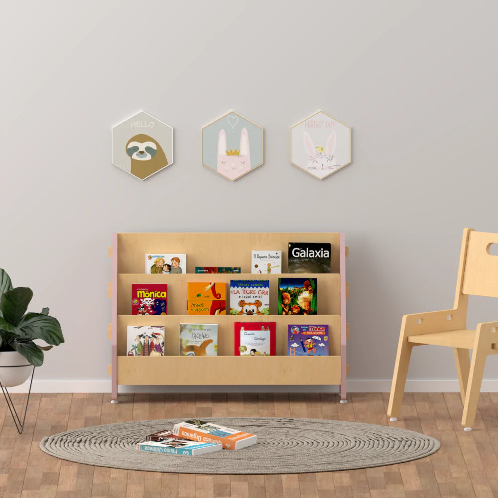Buy Ochre Olive Wooden Book Rack - Pink - Learning Furniture - SkilloToys.com