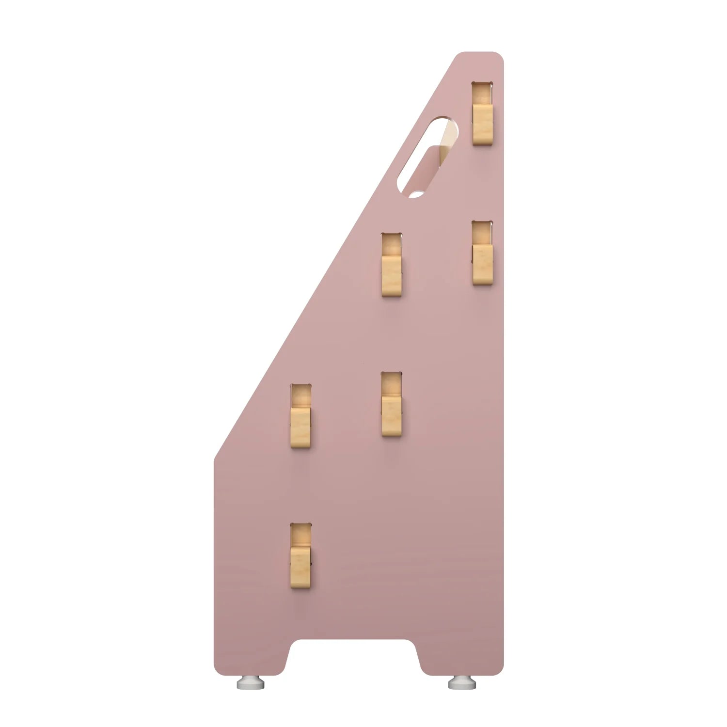 Buy Ochre Olive Wooden Book Rack - Pink - Side View - SkilloToys.com