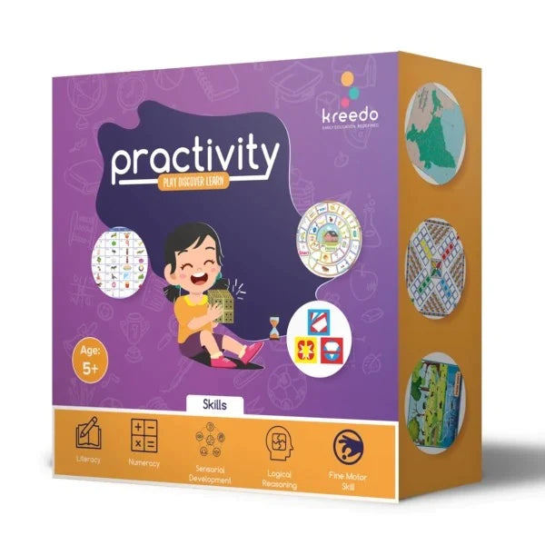 Kreedo Practivity Toy Box Level 3 for ages 5-6: 24 toys + 4 accessories + 89 games for Class 1-2 reinforcement
