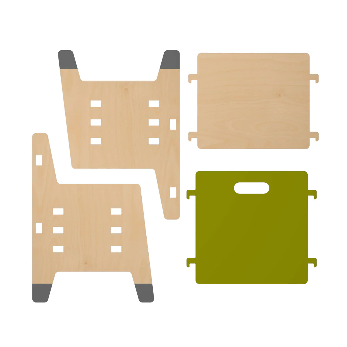 Buy Purple Mango Weaning Wooden Chair - Green - Parts - SkilloToys.com
