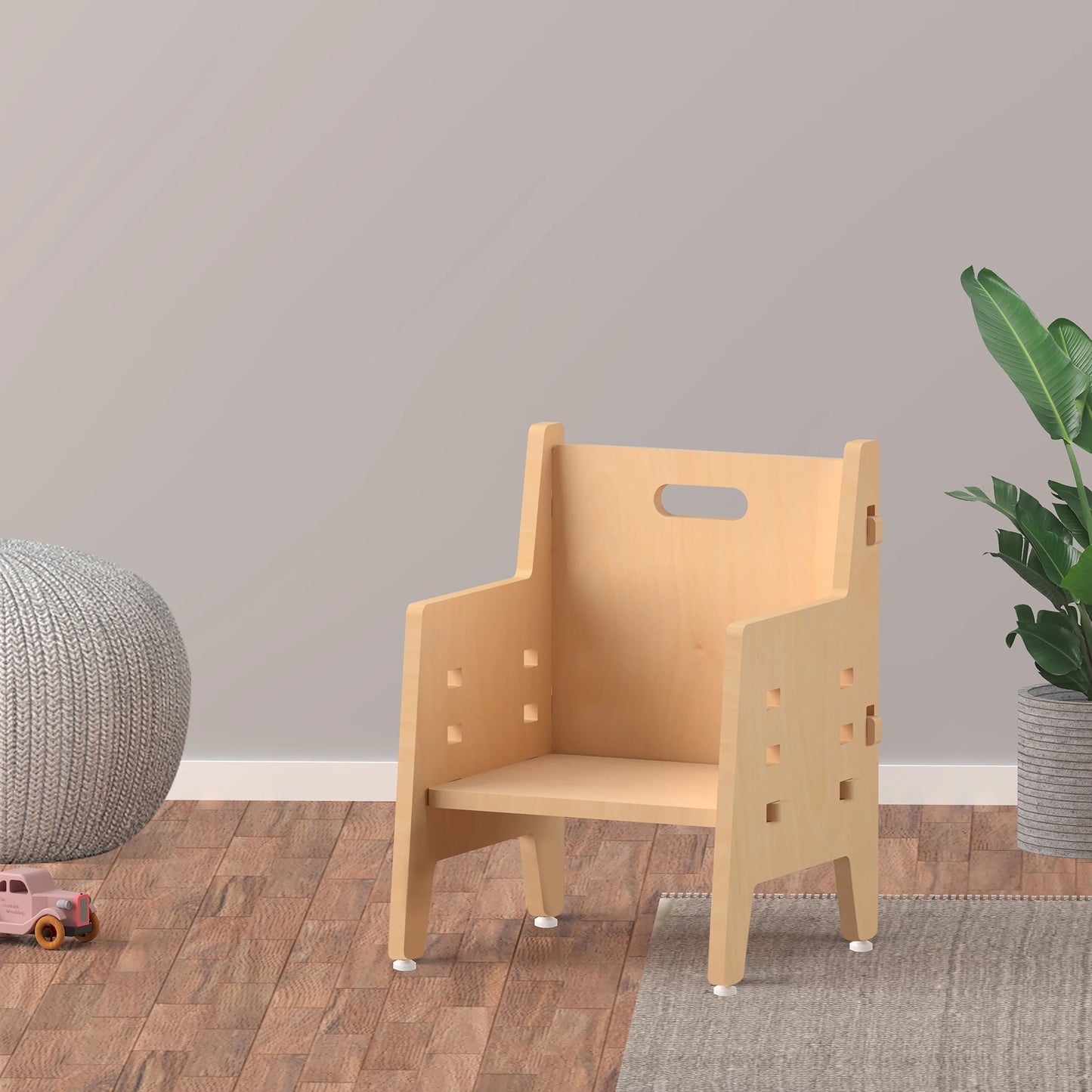 Buy Purple Mango Weaning Wooden Chair - Natural - Learning Furniture - SkilloToys.com