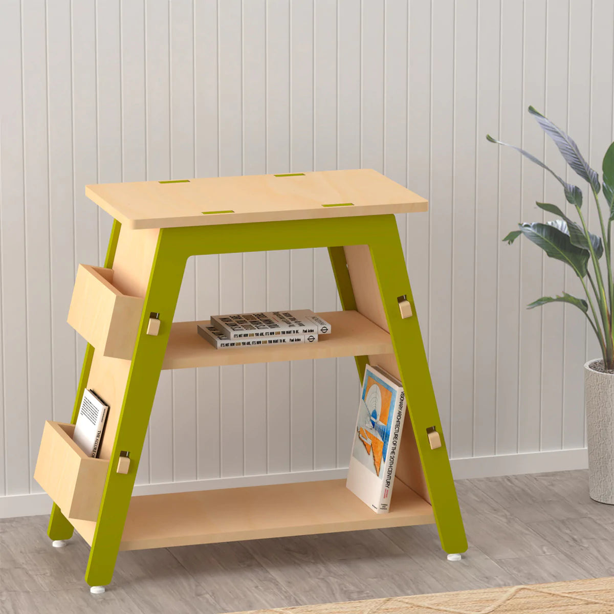 Buy Red Pear Wooden Bookshelf - Green - Learning Furniture - SkilloToys.com