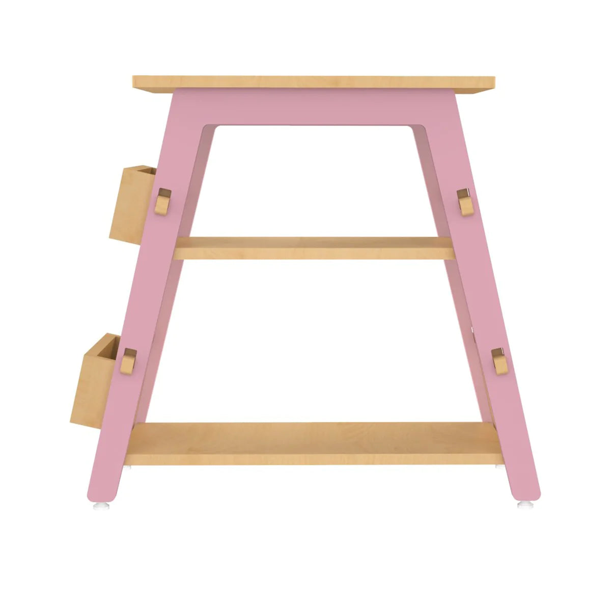 Buy Red Pear Wooden Bookshelf - Pink - Front View - SkilloToys.com