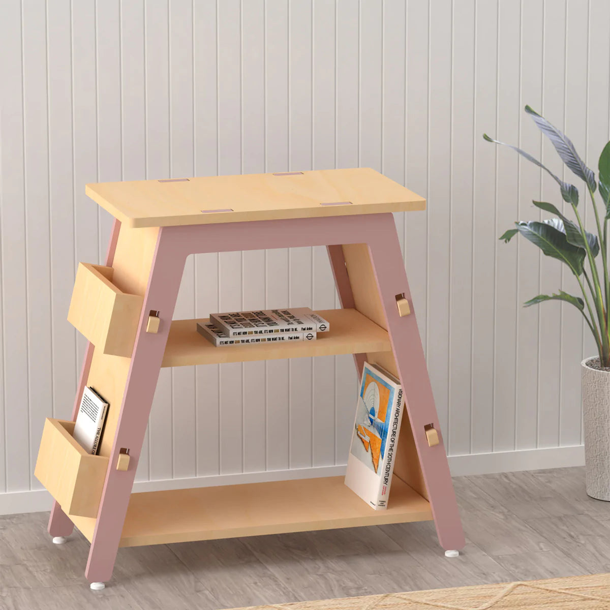 Buy Red Pear Wooden Bookshelf - Pink - Learning Furniturre - SkilloToys.com