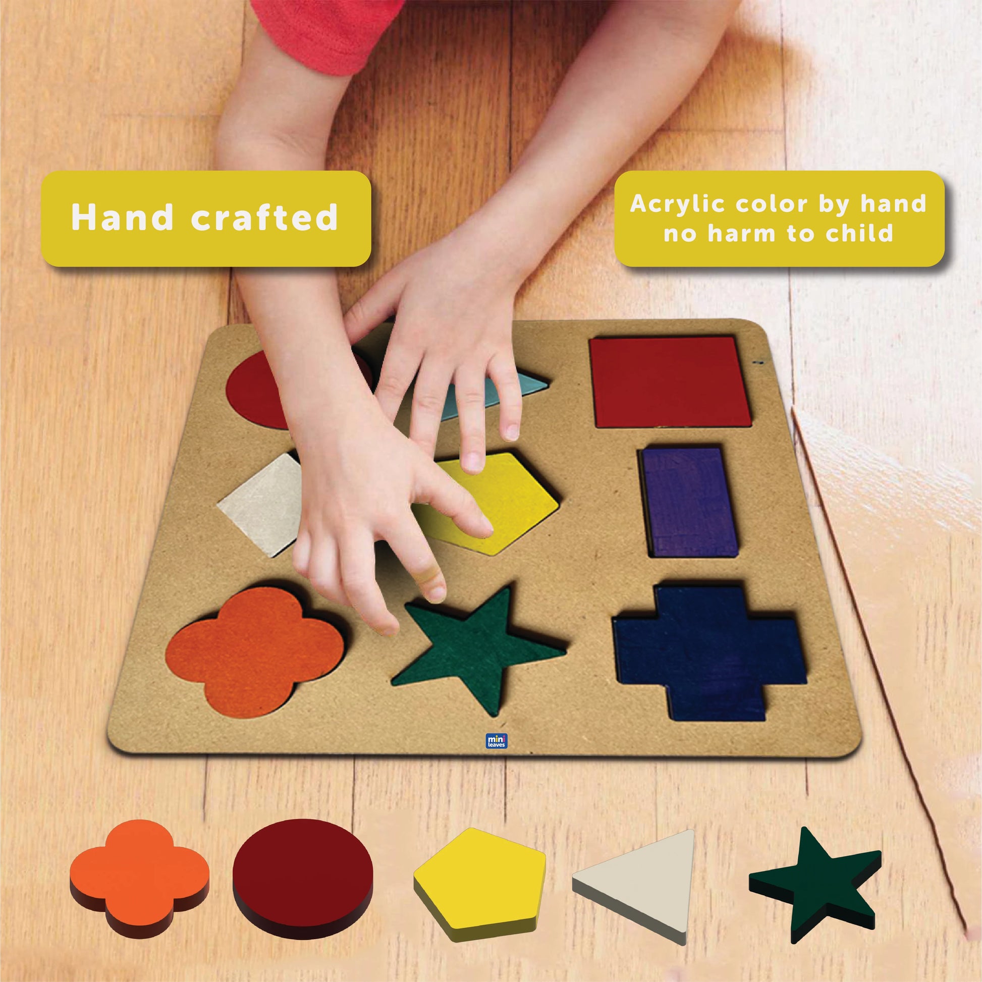 Buy Shapes And Colour Wooden Puzzle - SkilloToys.com