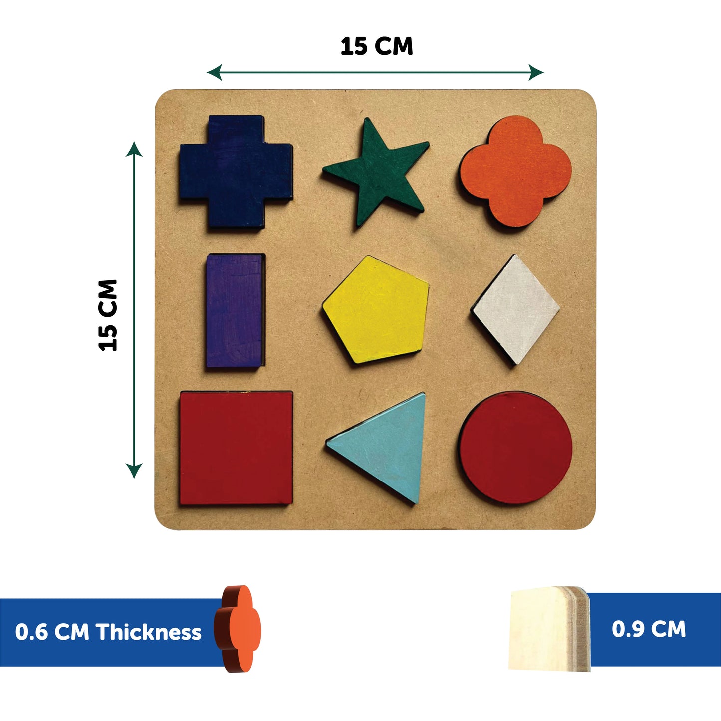 Buy Shapes And Colour Wooden Puzzle - SkilloToys.com