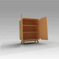 Buy Short Hue Wooden Cabinet - Pastle Green - Cabinet Open - SkilloToys.com