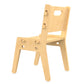 Buy Silver Peach  Wooden Chair - Natural - Back View - SkilloToys.com