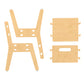 Buy Silver Peach  Wooden Chair - Natural - Parts - SkilloToys.com