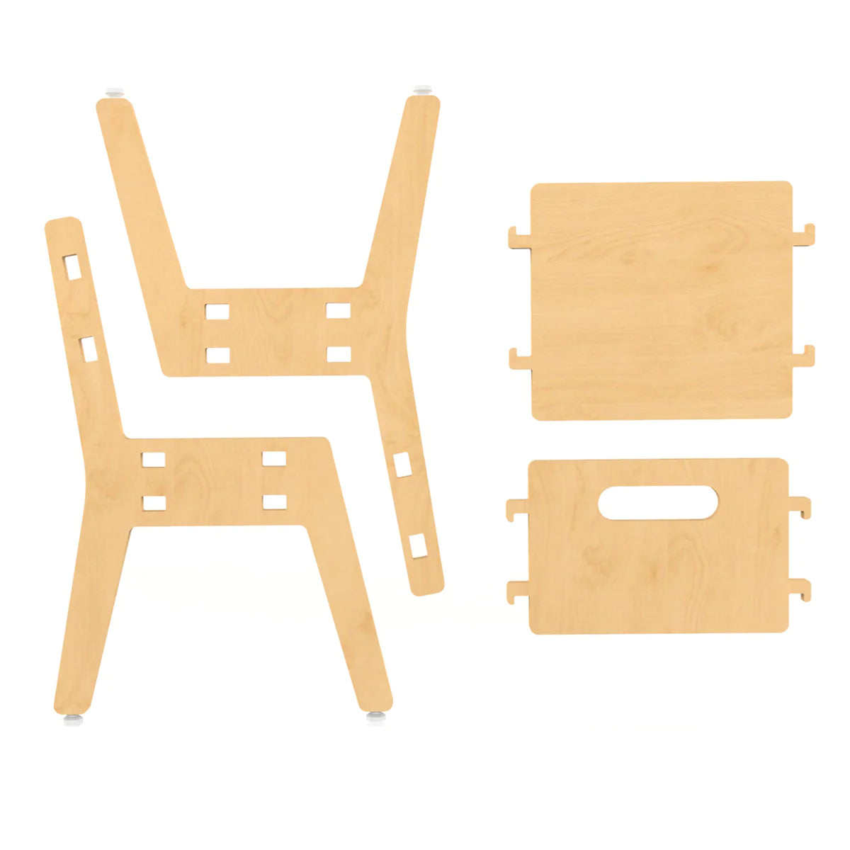 Buy Silver Peach  Wooden Chair - Natural - Parts - SkilloToys.com