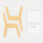 Buy Silver Peach Wooden Chair - White - Parts - SkilloToys.com