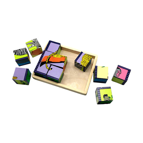 Buy Skola Animal Puzzle Blocks Wooden Toys - SkilloToys.com