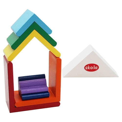 Buy Skola Rainbow Tower Wooden Toys - SkilloToys.com