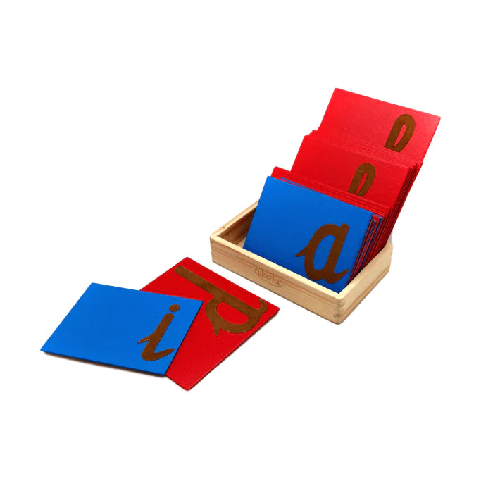 Buy Skola Sandpaper Cursive Letter Wooden Toy- SkilloToys.com