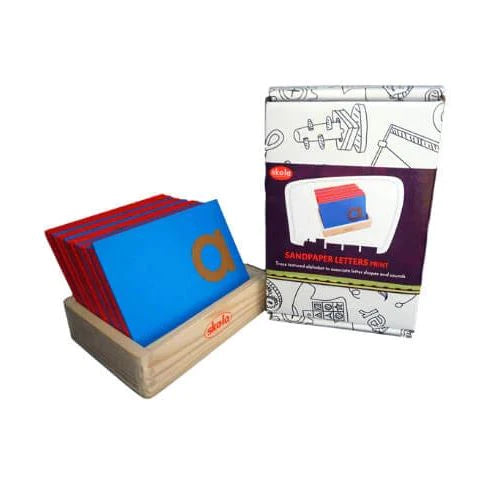 Buy Skola Sandpaper Letters Lower Case Wooden Toys - SkilloToys.com