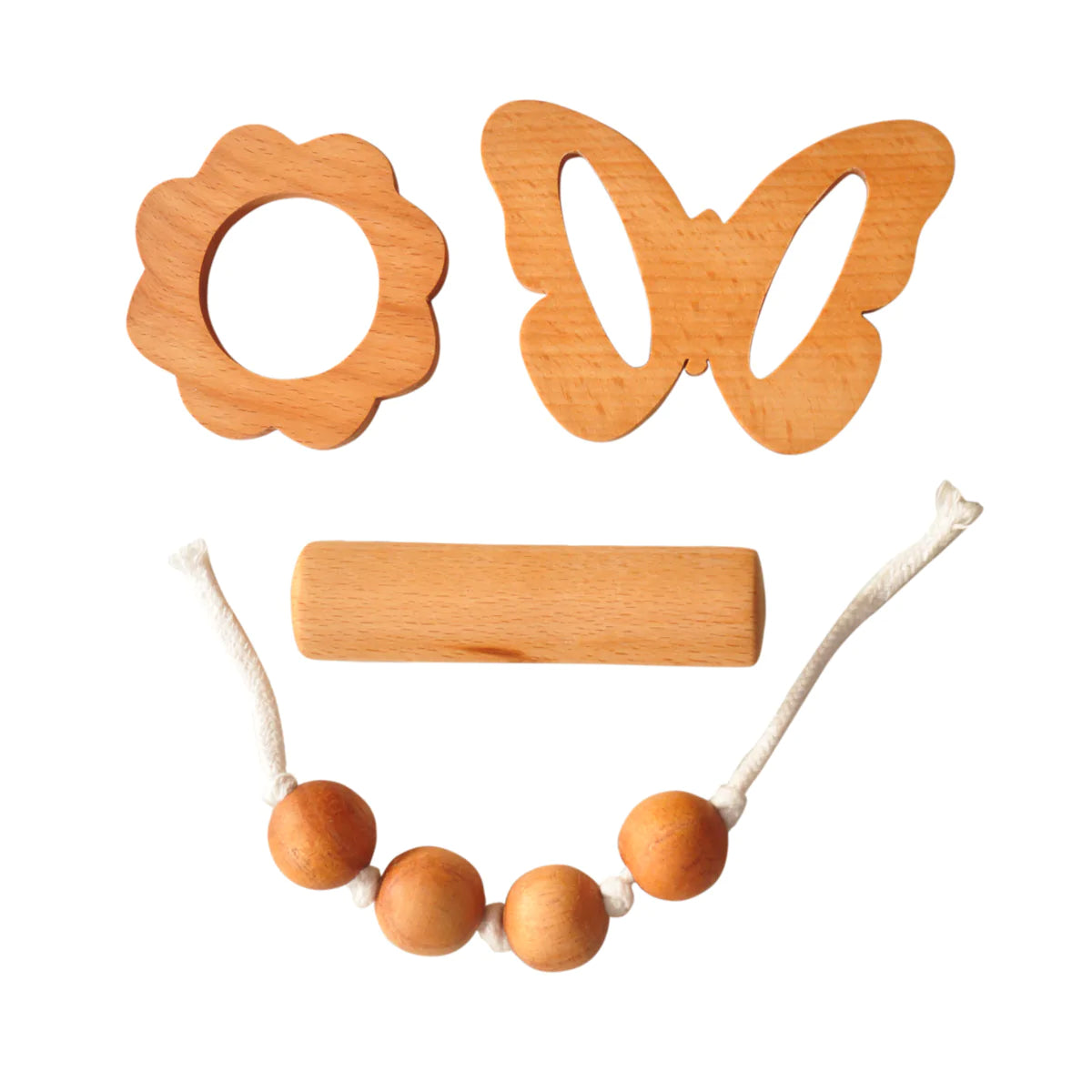 Buy Thasvi Montessori Baby Set With Teether And Rattle - Baby Set - SkilloToys.com
