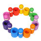 Buy Thasvi Pegs And Cups Wooden Toy - SkilloToys.com