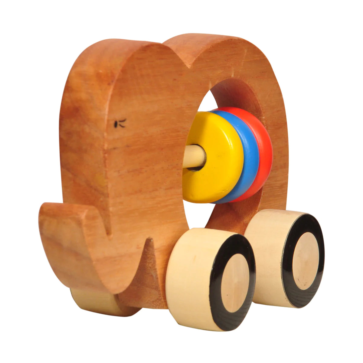 Buy Thasvi Wooden Elephant Push Toy - SkilloToys.com