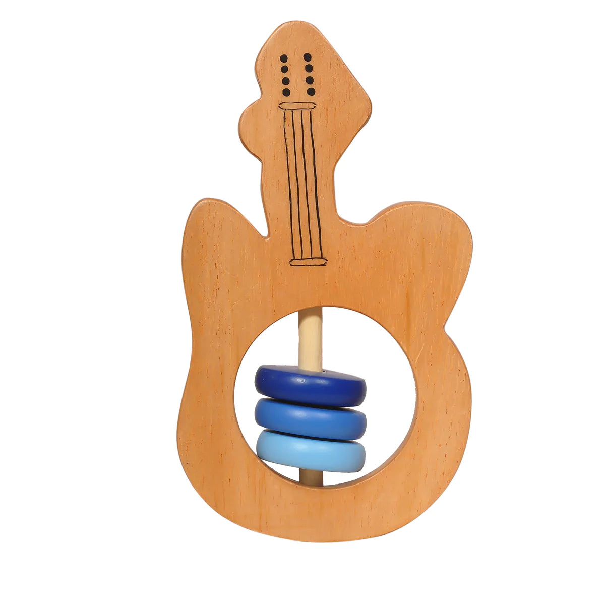 Buy Thasvi Wooden Guitar Rattle Toy - SkilloToys.com