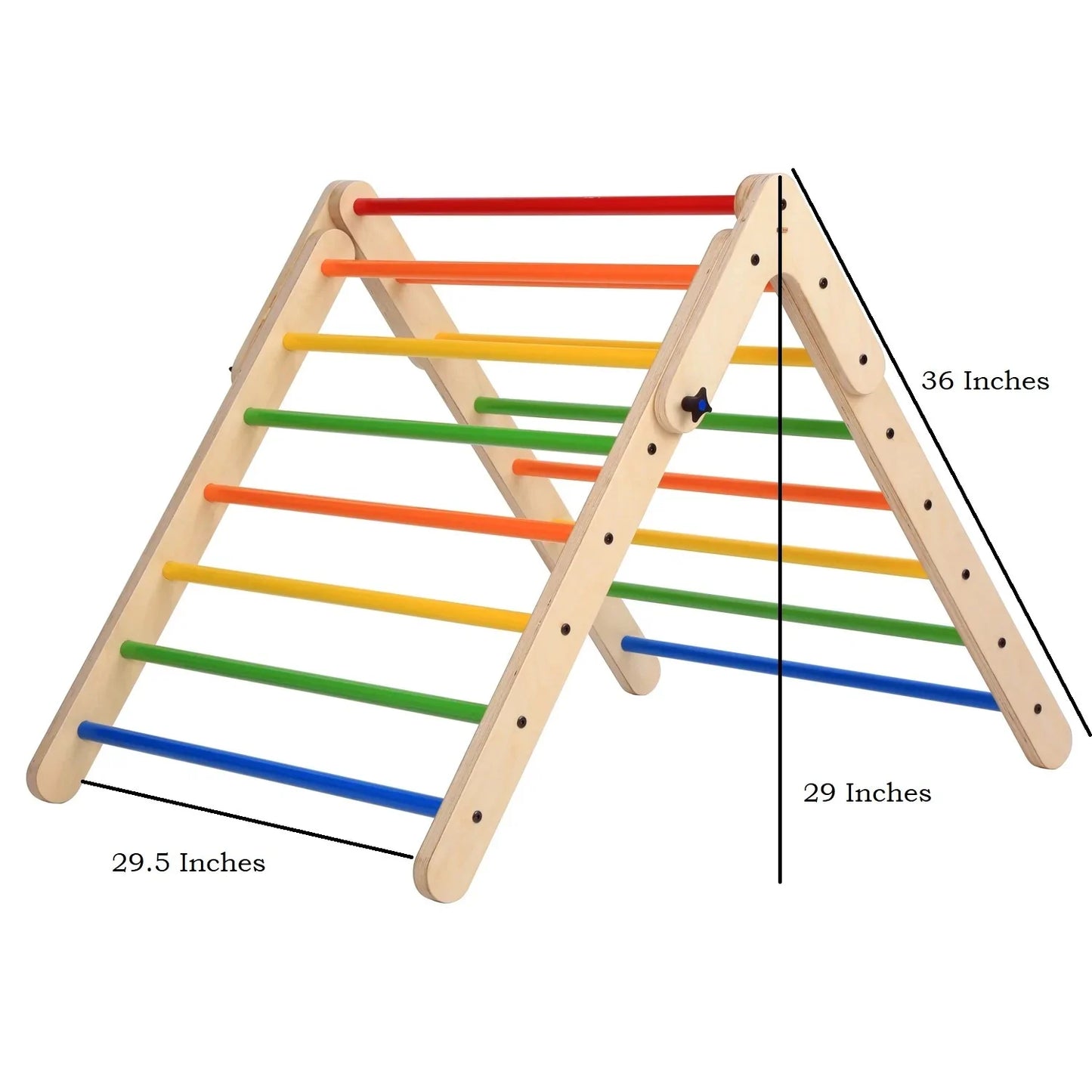 Buy The Climbing & Pikler Triangle with Reversible Ramp - Dimensions - SkilloToys.com