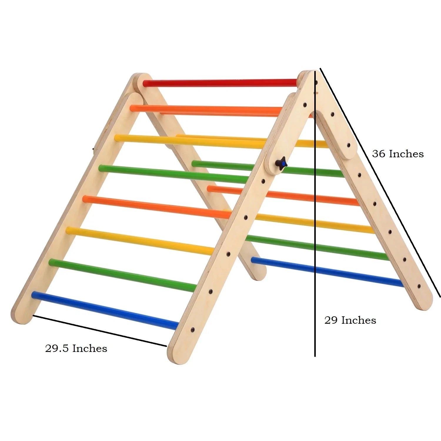 Buy The Wooden Climbing Pikler Triangle - Dimensions - SkilloToys.com