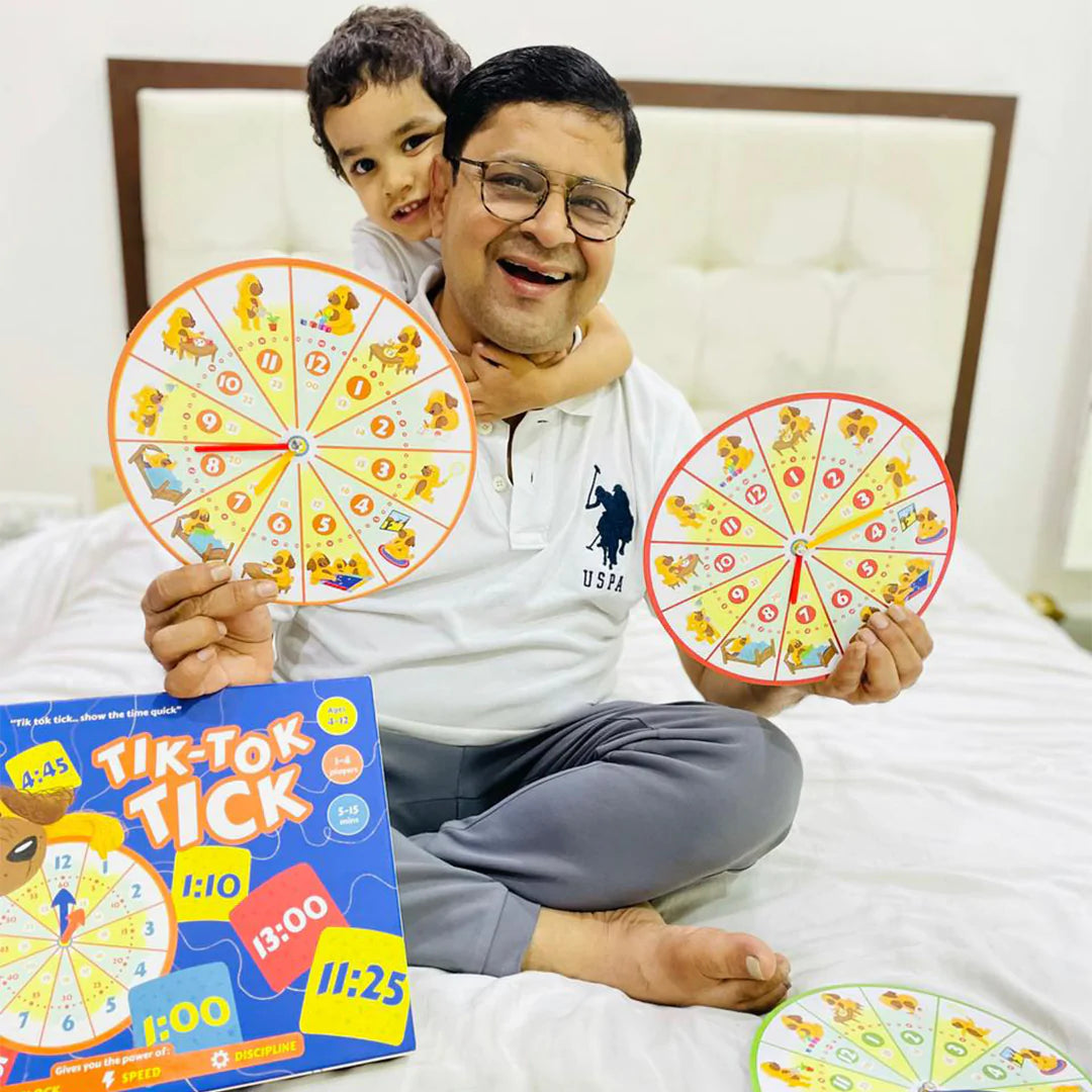 Buy Tik Tok Tick - Show the Time Quick Board Game - Real Image - SkilloToys.com