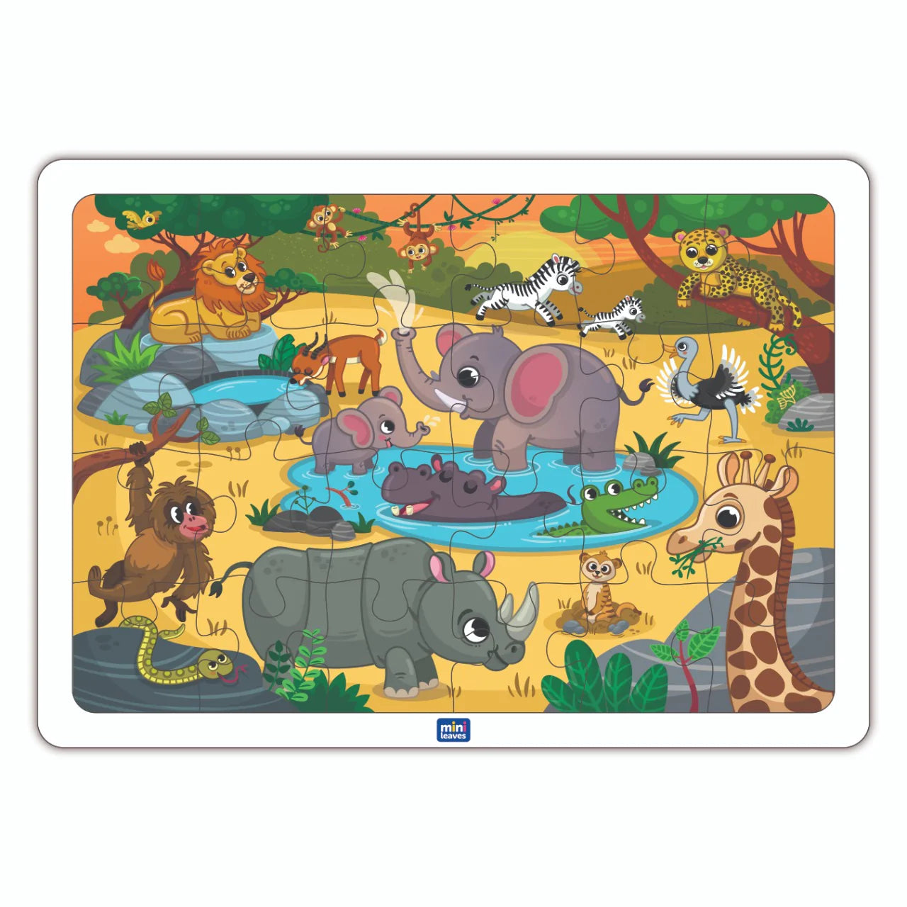 Buy Wild Safari Animal Wooden Puzzle Set - SkilloToys.com