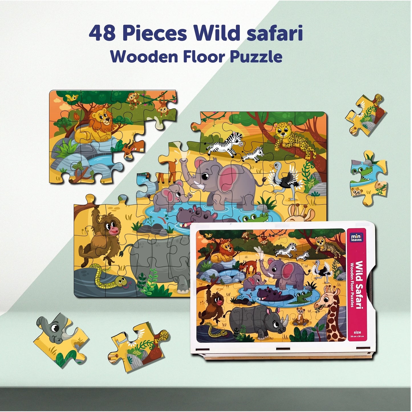 Buy Wild Safari Wooden Puzzle Set 2 - SkilloToys.com