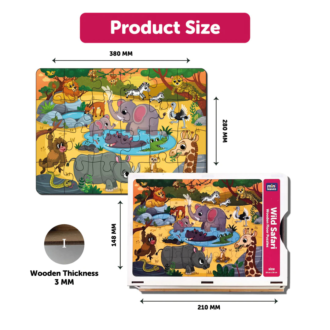 Buy Wild Safari Wooden Puzzle Set 1 - SkilloToys.com