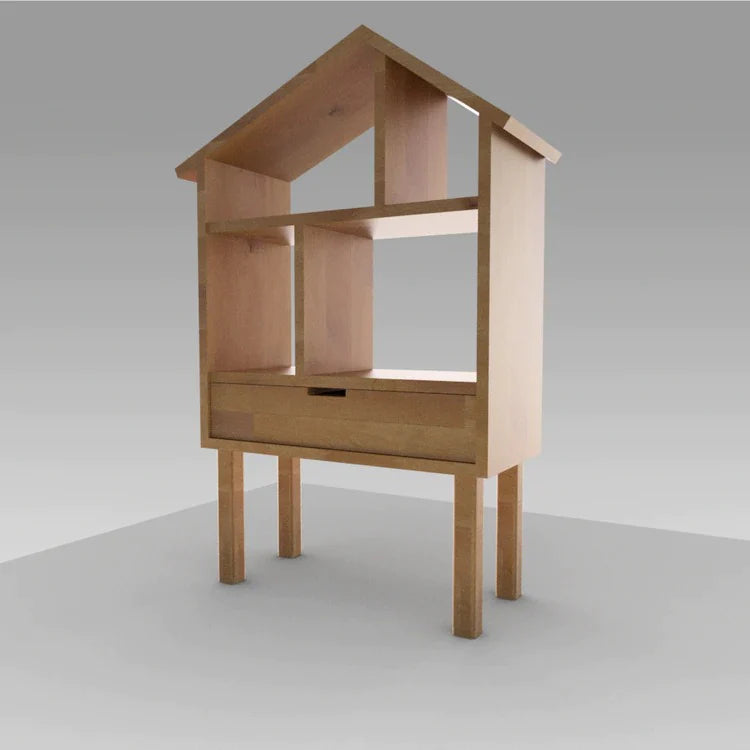 Buy Wooden Doll House - Side View - SkilloToys.com