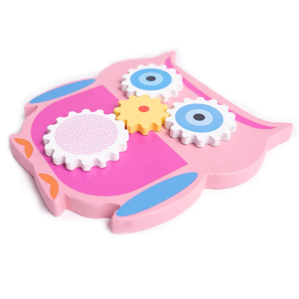 Buy Wooden Owl Gear Toy - Fun Learning Toy - SkilloToys.com