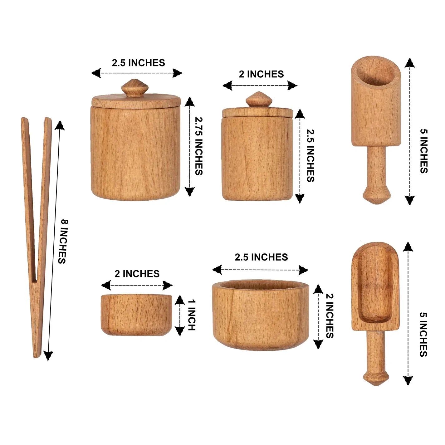 Buy Wooden Sensory Play Tools - Dimensions - SkilloToys.com