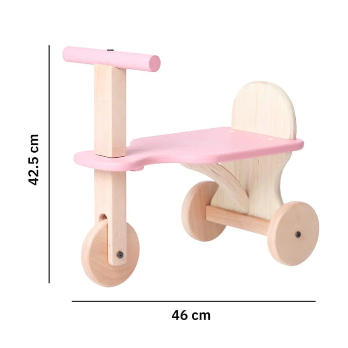 Buy Wooden Tuk Tuk Tricycle - Pink - SkilloToys.com