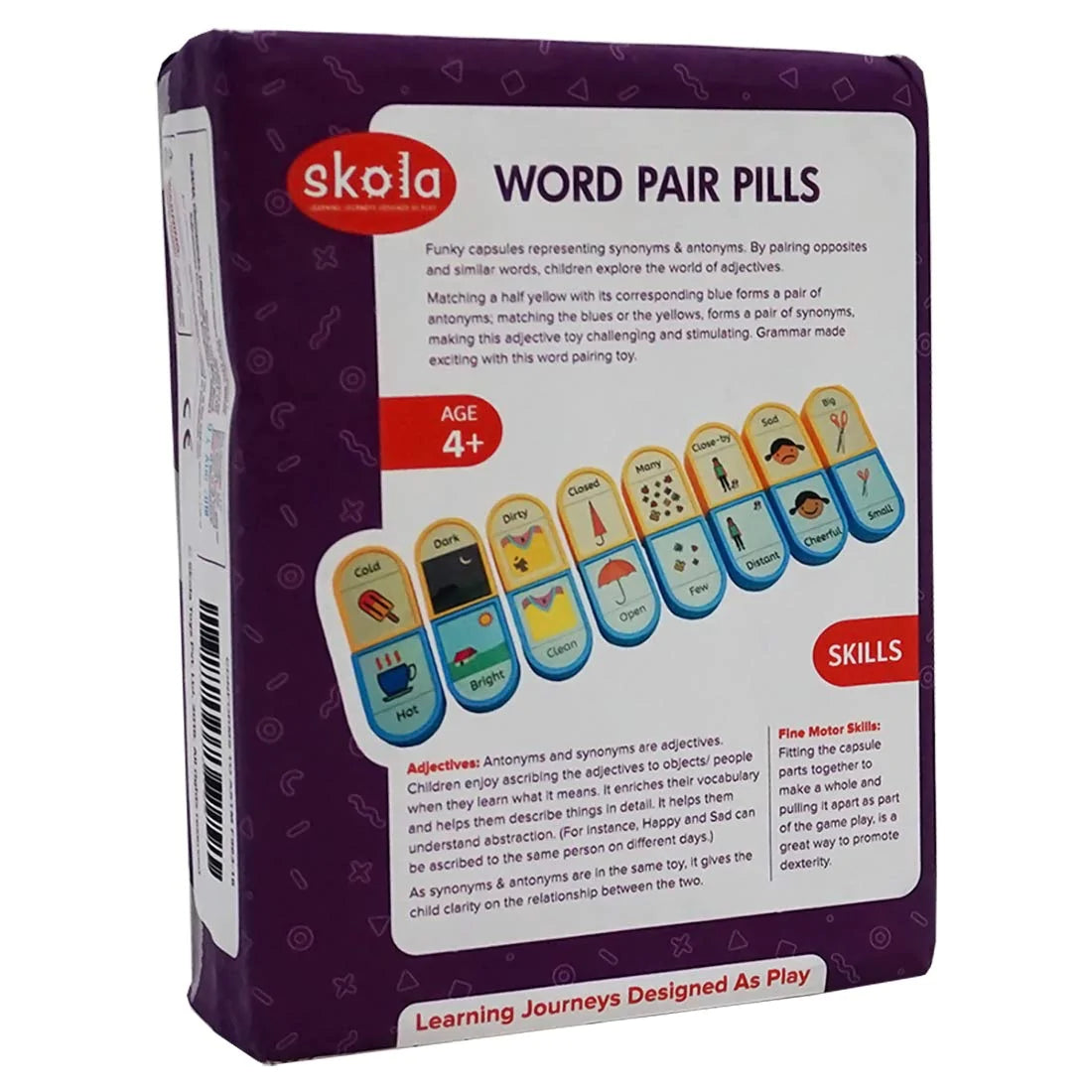 Buy Word Pair Pills Wooden Toy (8 Pairs) - Box Set - SkilloToys.com