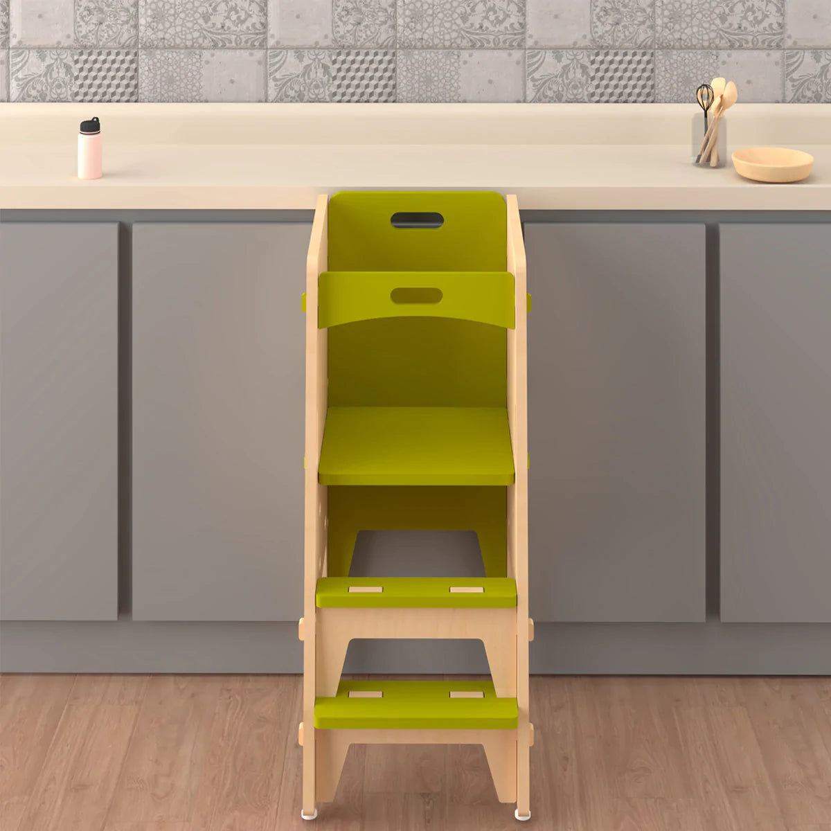 Buy Yellow Lychee Wooden Kitchen Tower - Learning Furniture - SkilloToys.com