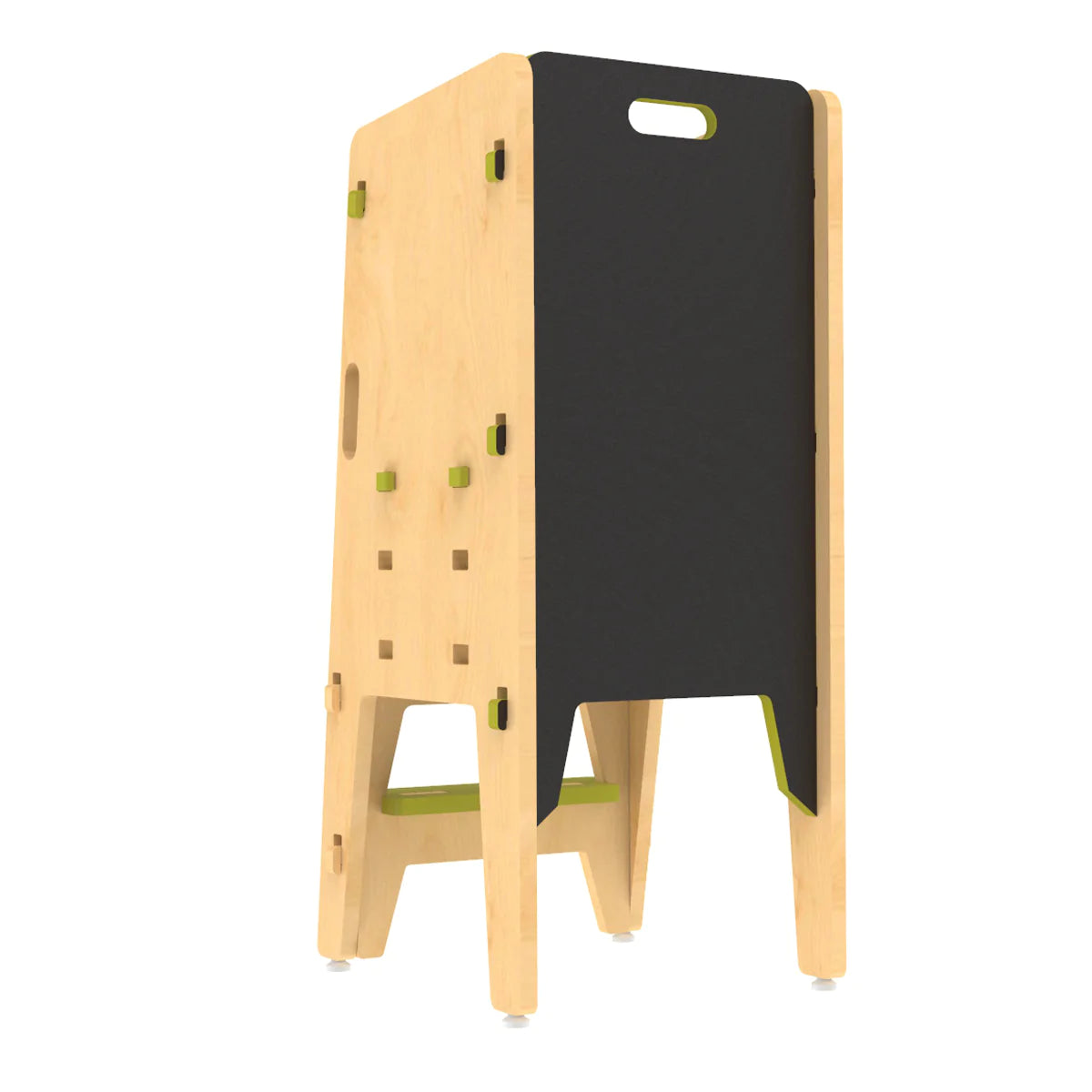 Buy Yellow Lychee Wooden Kitchen Tower - With Blackboard - SkilloToys.com