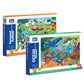 Buy 2 In 1 Farmyard And Ocean Wooden Puzzle - SkilloToys.com