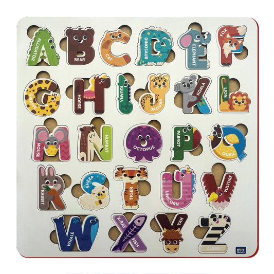 Buy 3D Wooden Alphabet Puzzle Set - SkilloToys.com